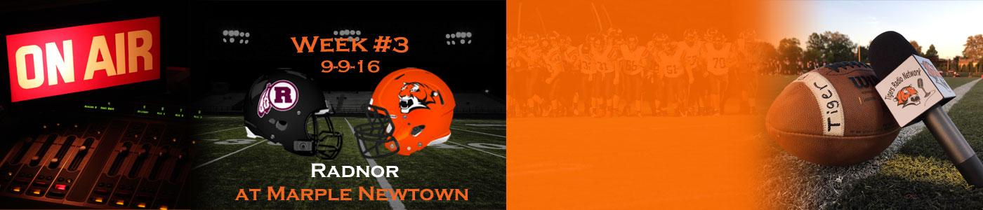 Radnor at Marple Newtown – Listen LIVE on Friday, 9-9-16