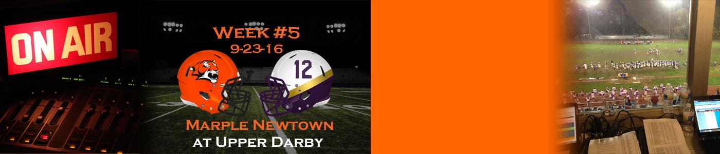 Marple Newtown at Upper Darby – Listen LIVE on Friday, 9-23-16