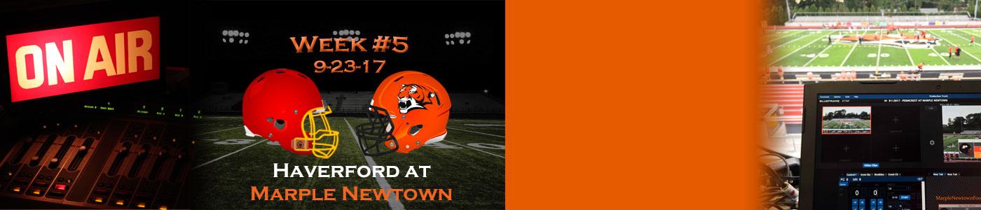 Haverford at Marple Newtown – Watch LIVE on Saturday, 9-23-17