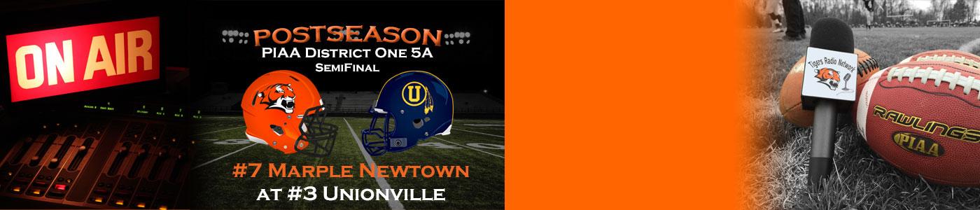 LIVE coverage of the District 1 Class 5A POST SEASON – #7 Marple Newtown at #3 Unionville