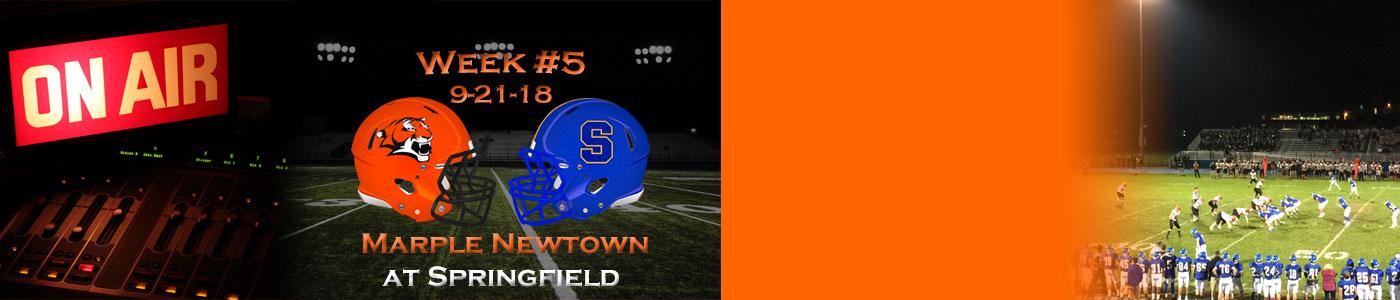 Marple Newtown at Springfield – Listen LIVE on Friday, 9-21-18