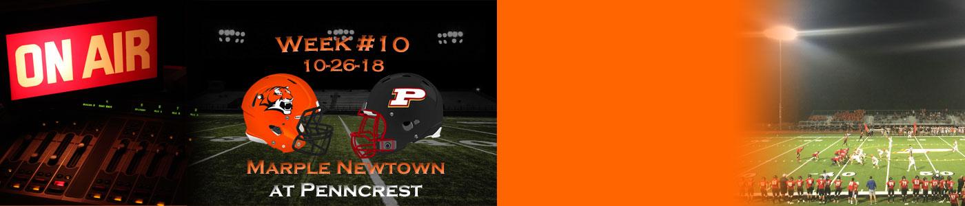 Marple Newtown at Penncrest – Listen LIVE on Friday, 10-26-18